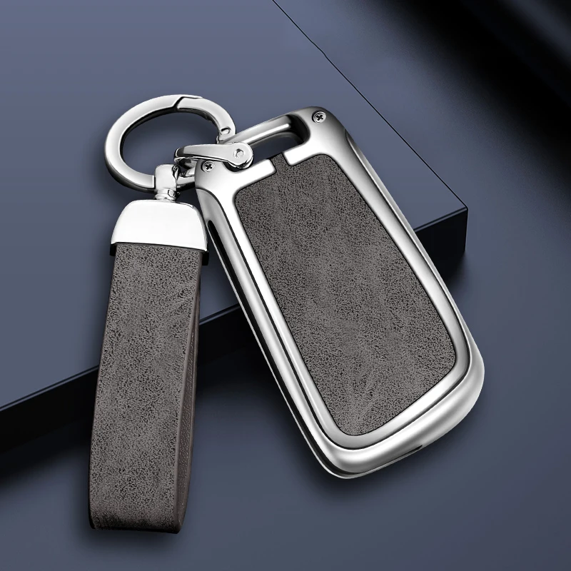 

Zinc Alloy Leather Car Key Case Cover Shell ForAudi A1 A3 A4 A5 A6 A7 Q3 Q5 S6 B6 B7 B8 C6 8P 8V 8L TT RS Keyless Accessories