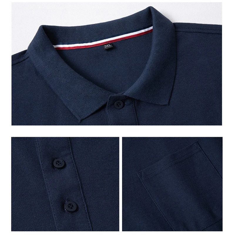 Polo de manga corta holgado para hombre, Camiseta cómoda con bolsillo, talla grande, 6XL, 7XL, 8XL, nueva moda