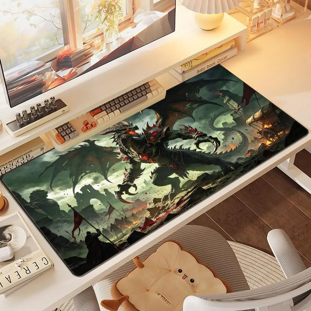 Shadow Giant Spider Table Mat Thick Rubber Base Smooth Cloth For Esports Gaming Desk Decor