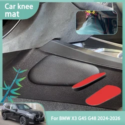 Car Knee Mat For BMW X3 G45 G48 2024 2025 2026 Leg Pads Floor Mats Thigh Support Cushion Protective Pad Accessories Auto Parts
