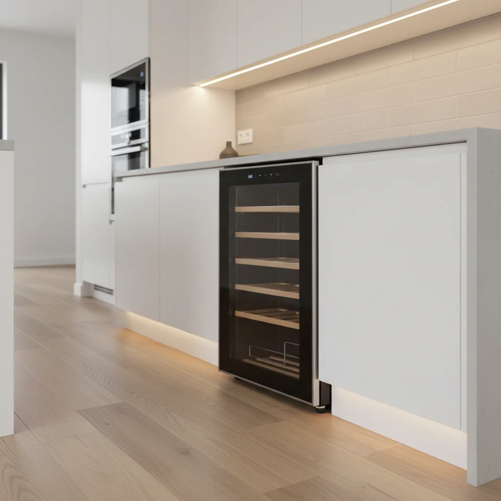 Compressor 74L Wine Beverage Cooler Modern Refrigerator Hotels Household Wine Cabinet