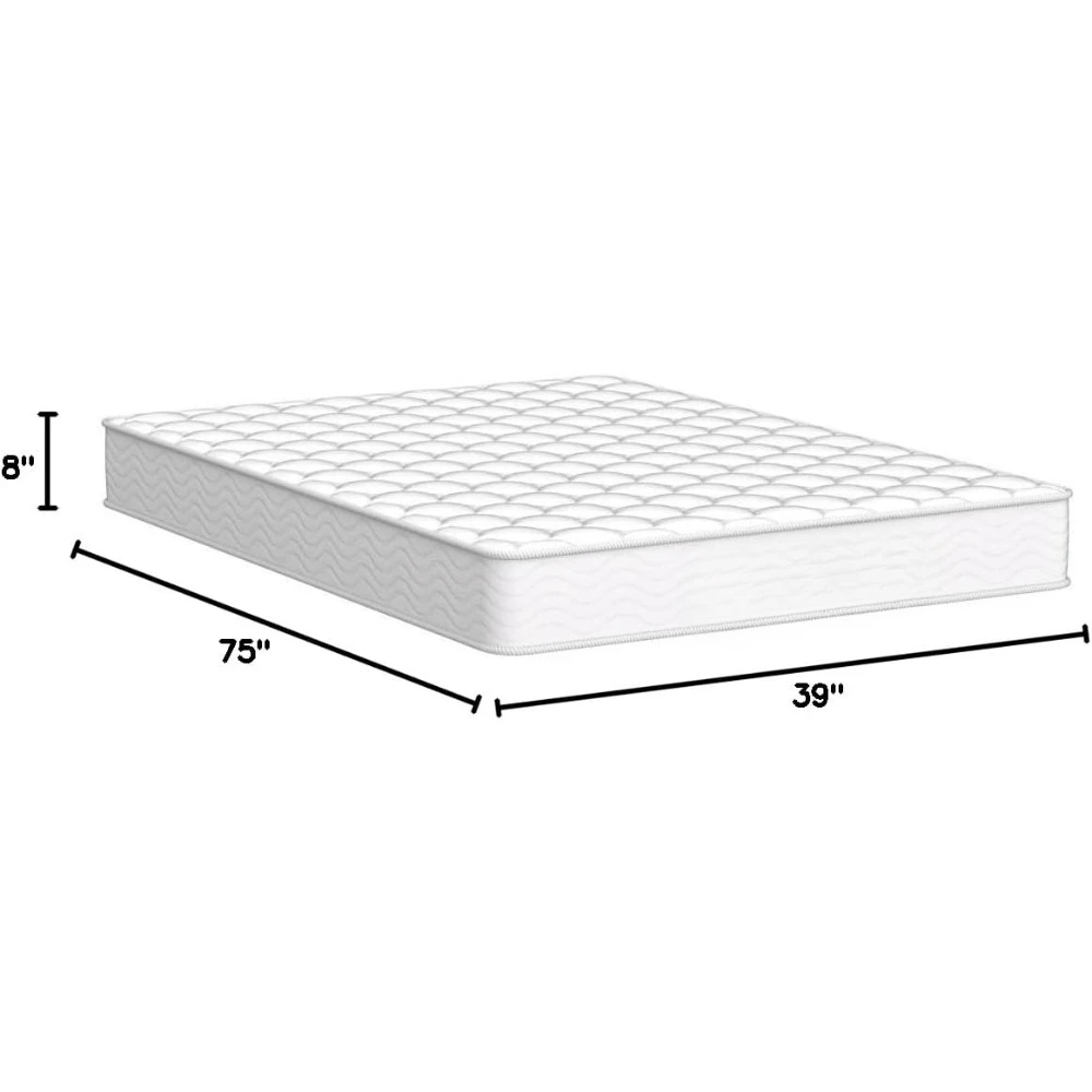 8-inch inner spring double size medium hard memory foam mattress, box bed, white comfortable soft mattress