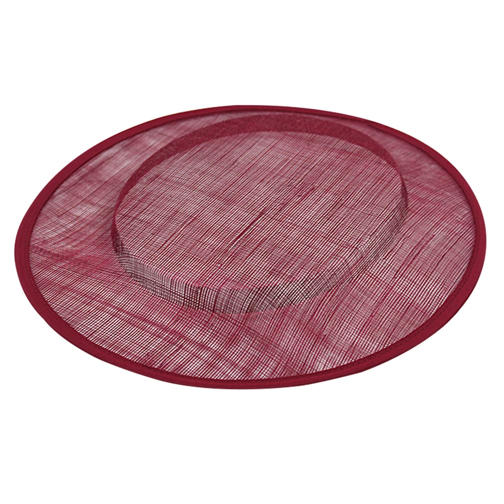 

Cocktail Burgundy Hats Top The Cap Fascinator Sinamay for Women Base Party Charming