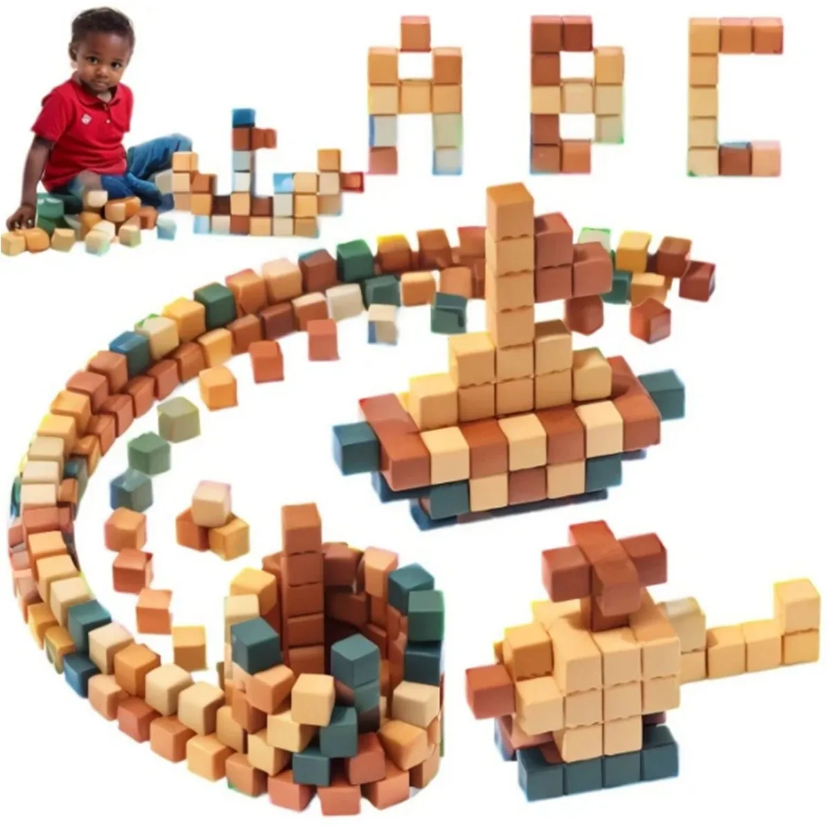 DIY磁気ビルディングブロックセット 自作教育玩具キット 子供向けクリエイティブ組み立てプレイセット