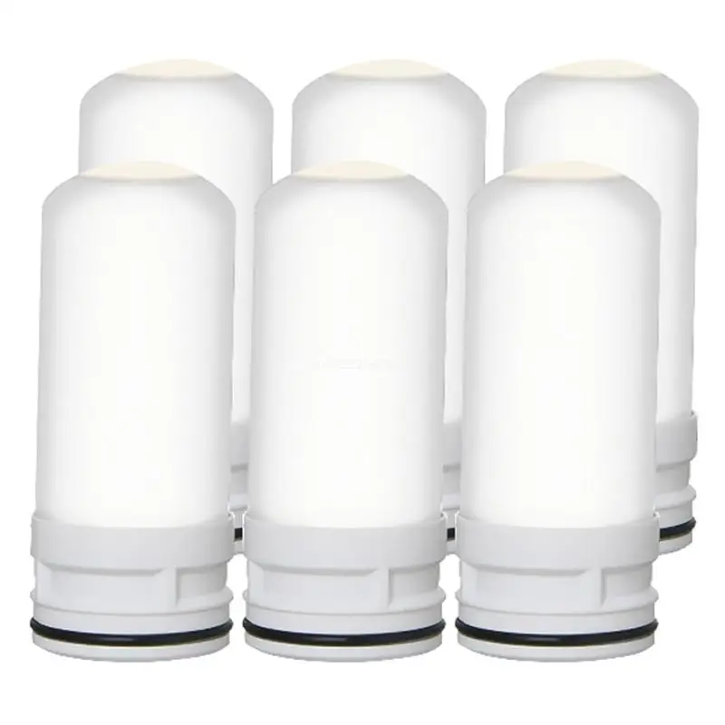 4 Pcs Replacement Ceramic Faucet Tap Water Filter Purfier Cartridge Durable Gift for Home Kitchen Housheold Easy to Use Dropship