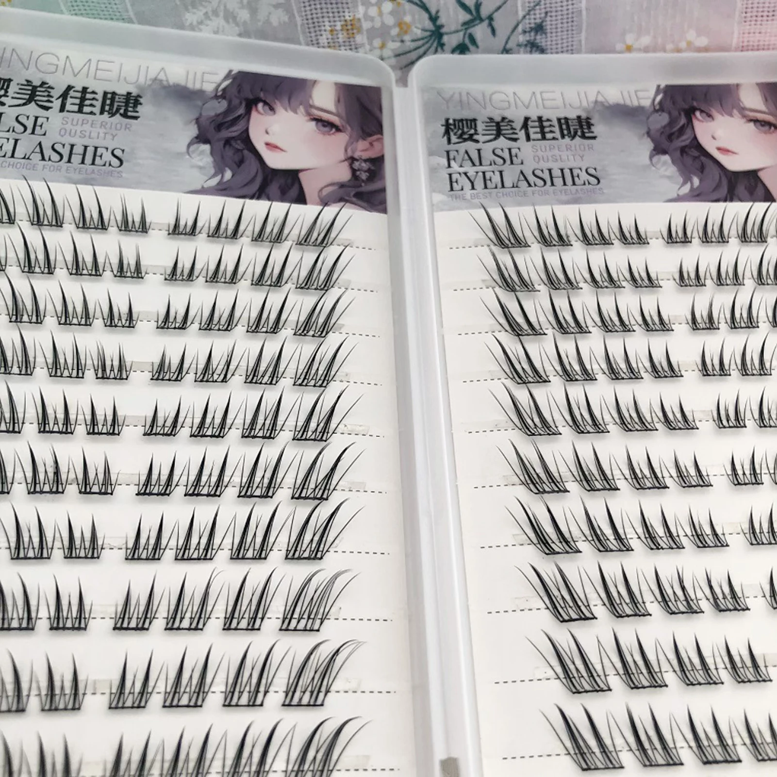 Natürliche Fuchsaugen-Kunstwimpern mit großer Kapazität, kleberfreie, voluminöse Wimpernverlängerung für das tägliche perfekte Augen-Make-up, 6/10/20 Reihen – Detail 7