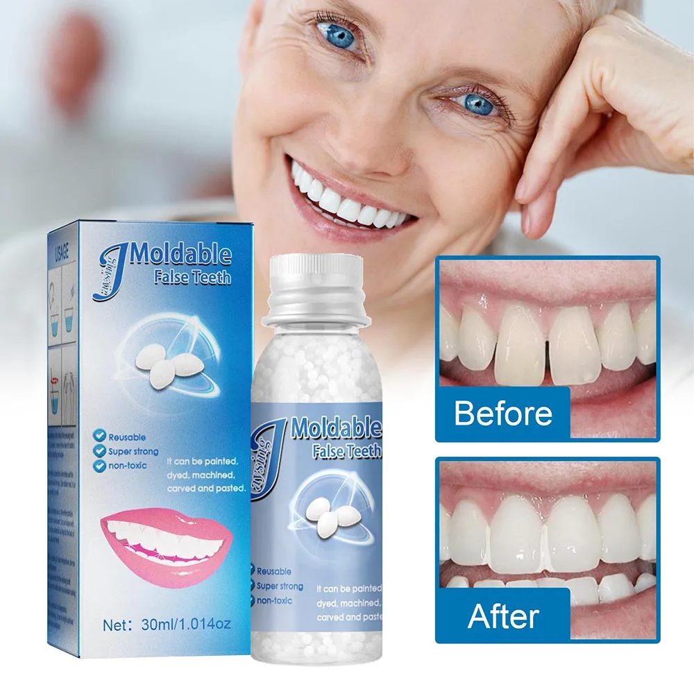 30ml Temporary Tooth Repair Moldable Teeth And Gaps False Tooth Solid Gel Adhesive Fake Teeth Beauty Tool Dental Supplies