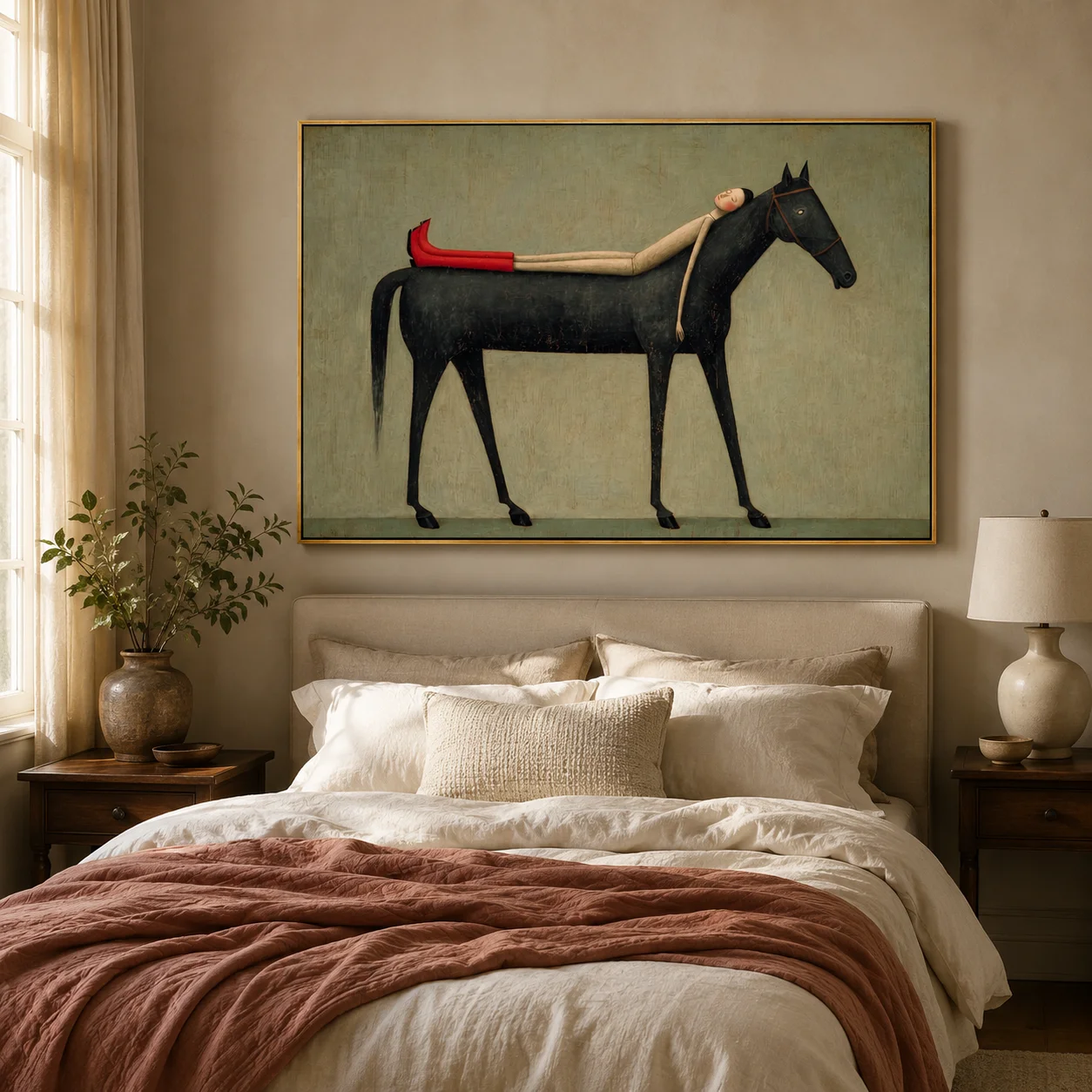 Canvas Wall Print, Modern Art Illustration, High‑Grade Home Decoration Artwork for Bedroom, Living Room, Office,Interior Space
