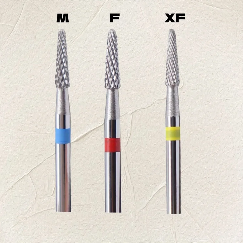 4 Grits Carbide Nail Drill Bit Electric Milling Cutter for Manicure Rotate Burr Remove Gel Polish Tools Nail Files Accesories