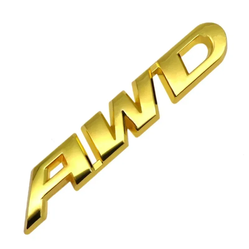 3D Metal Car Letters AWD Logo Emblem Sticker Fender Trunk Badge Accessories For Honda Civic CRV Subaru Mazda Toyota RAV4 Kia - view 4