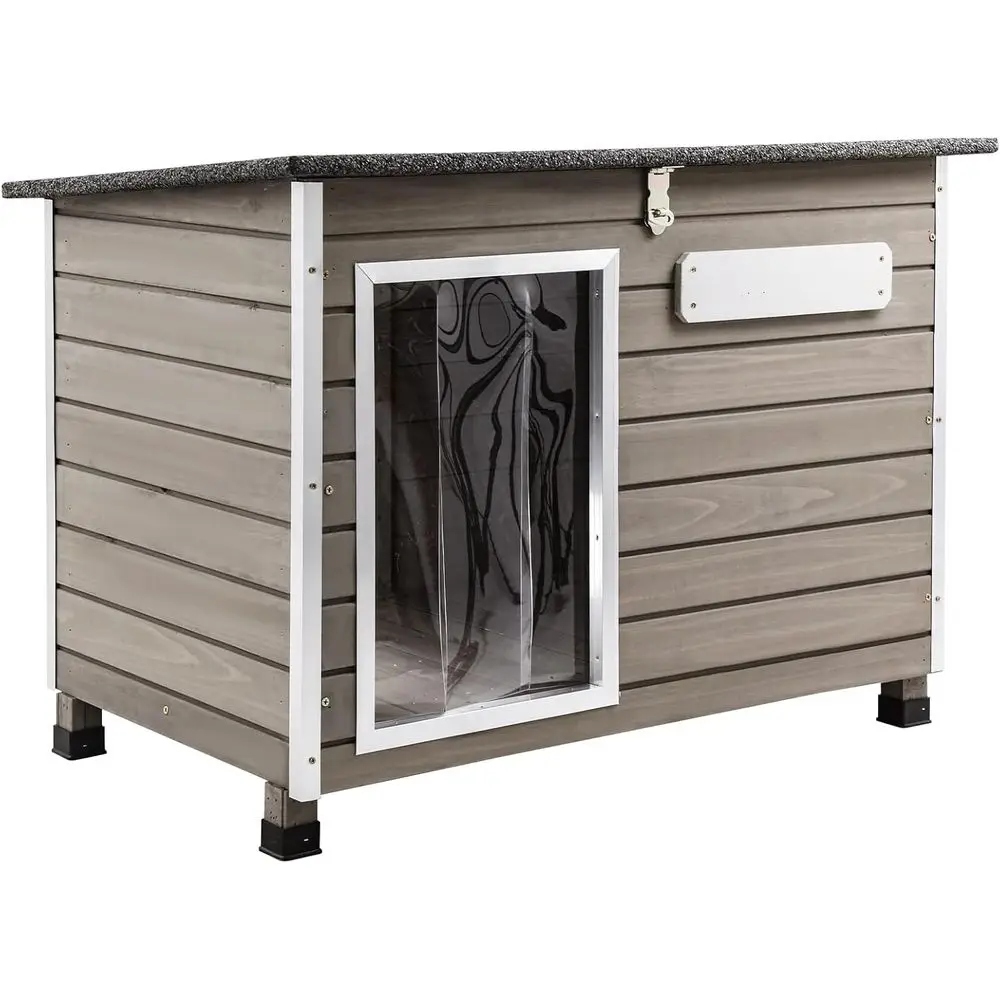 

Medium to Large Dogs' Weatherproof Wooden Dog House with Removable Roof and Raised Floor