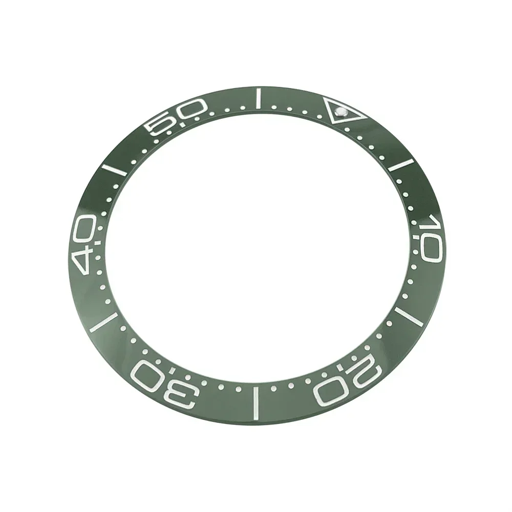 38mm BGW9 Super Lume Green Ceramic Bezel Insert Watch Ring Replacement for SKX007 SEA Master Style Watches Green Blue Black