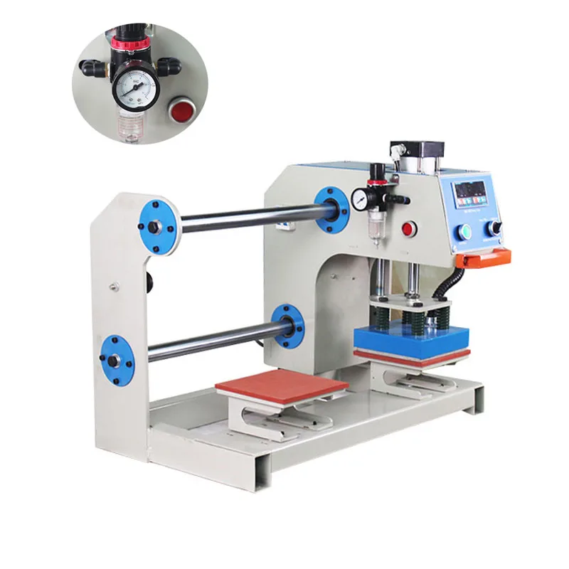 Automatic Hot Stamping Machine Pneumatic Label Heat Press DIY T-Shirt Phone Pillowcase Printer