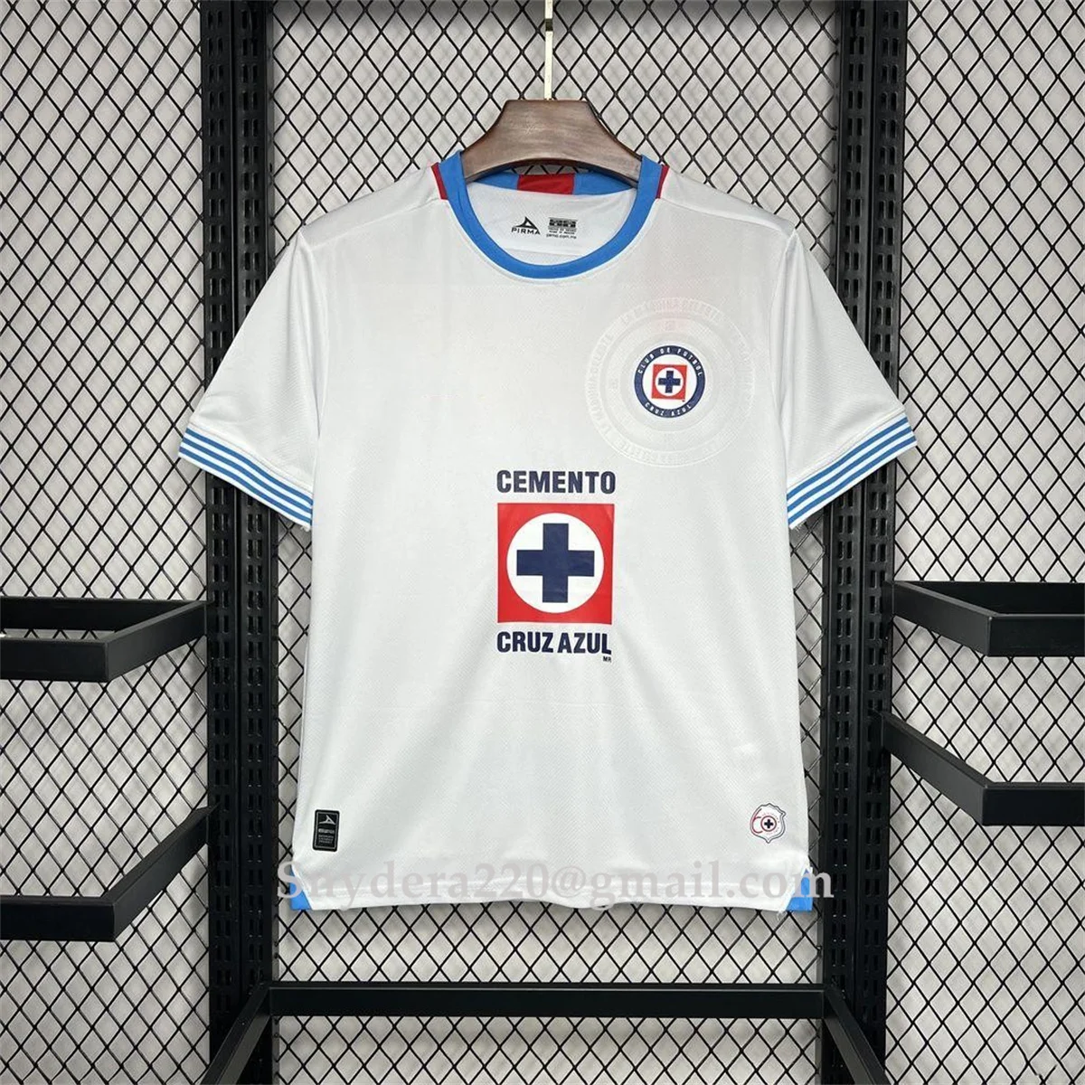 2024/25 Men's Cruz Azul Away White Quick Drying Clothing Training Futbol Shirt