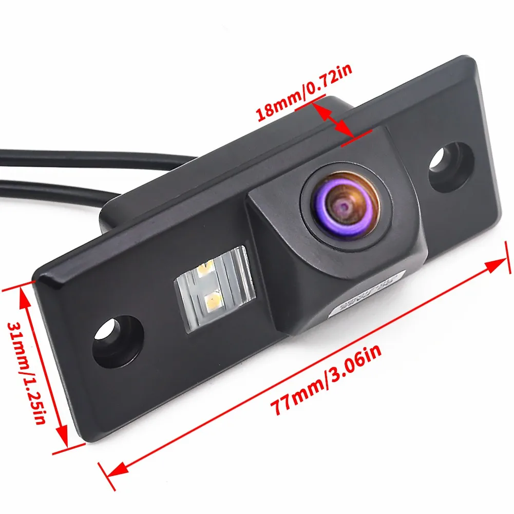 Car Rear View Reverse Backup Camera for PORS-CHE CAYENNE, for VW, SKODA FABIA/SANTANA/POLO (3C), TIGUAN, TOUAREG, PASSAT WF