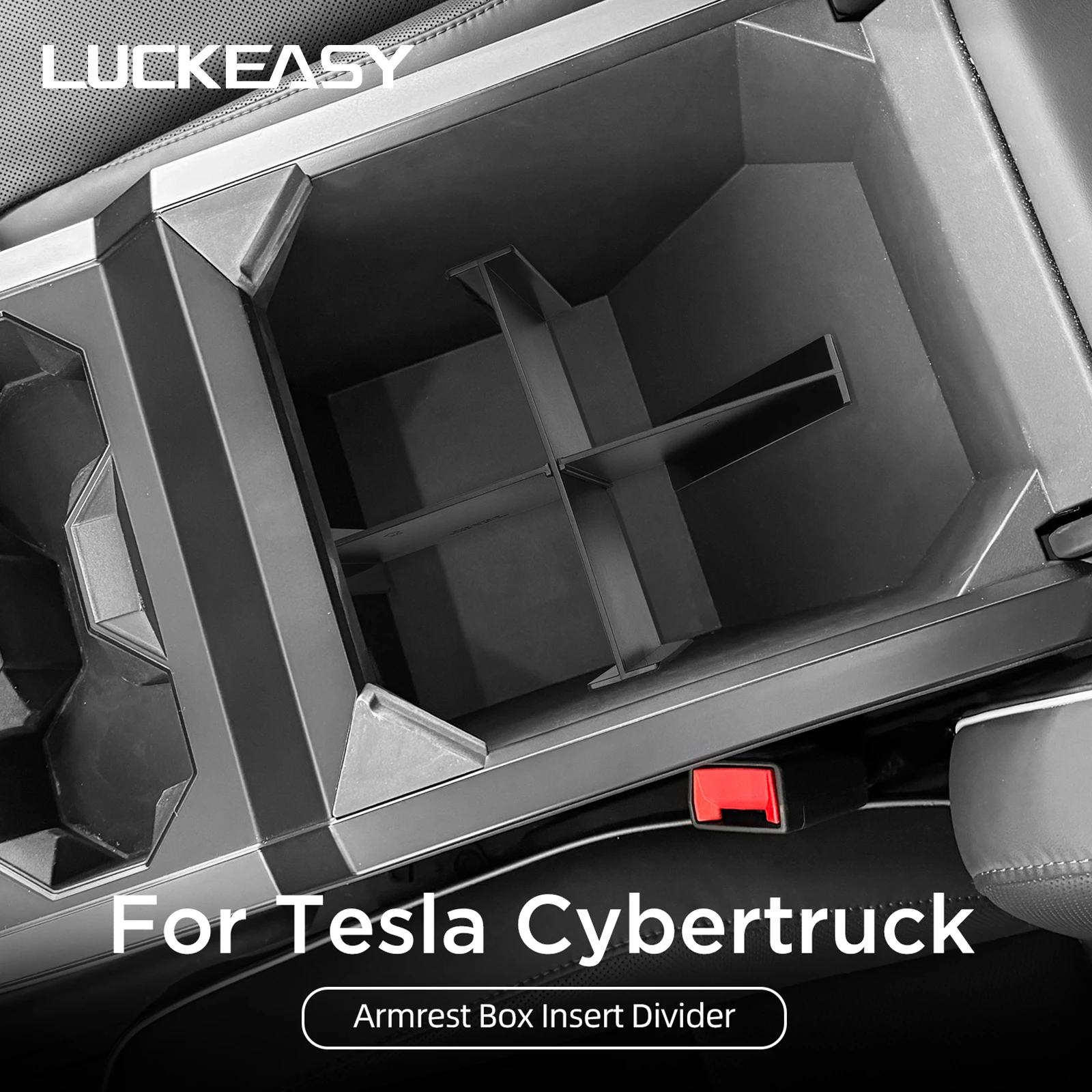 

For Tesla Cybertruck 2024 Armrest Box Combination Partition Center Console Storage Armrestbox Container Organizer Board