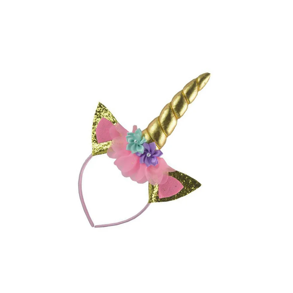 3-teiliges Einhorn-Stirnband-Kleid-Set für Kinder, Tüllrock, Prinzessin, Party, Kostüm, Bühnenaufführung, Ballettrock und Stirnband-Set