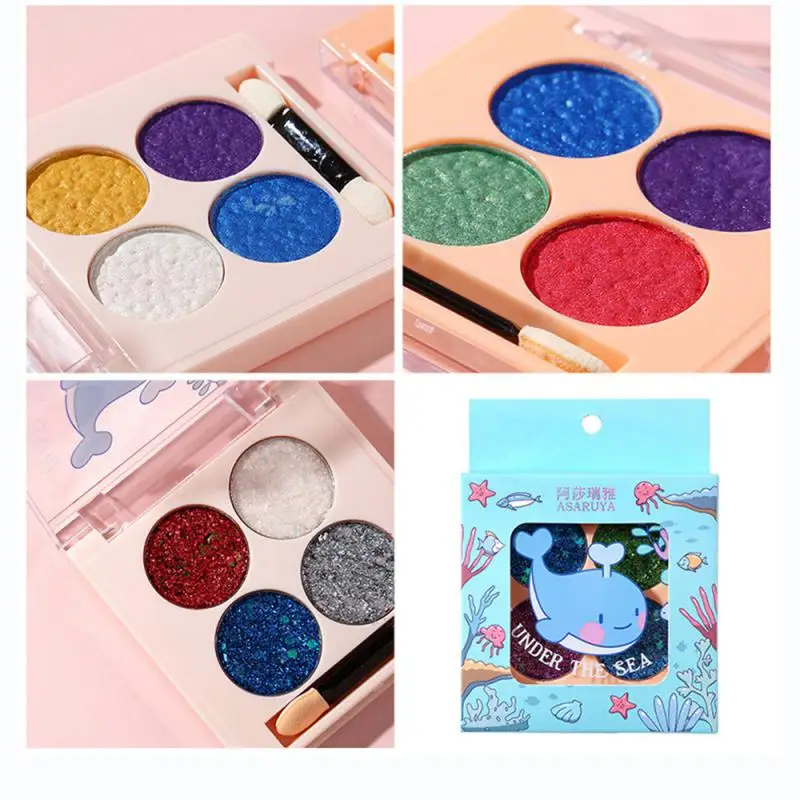 Professional Children Stage Makeup Lasting Make Safe And Fun Makeup For Kids Playful Shiny Makeup Long-lasting Shimmer Effect