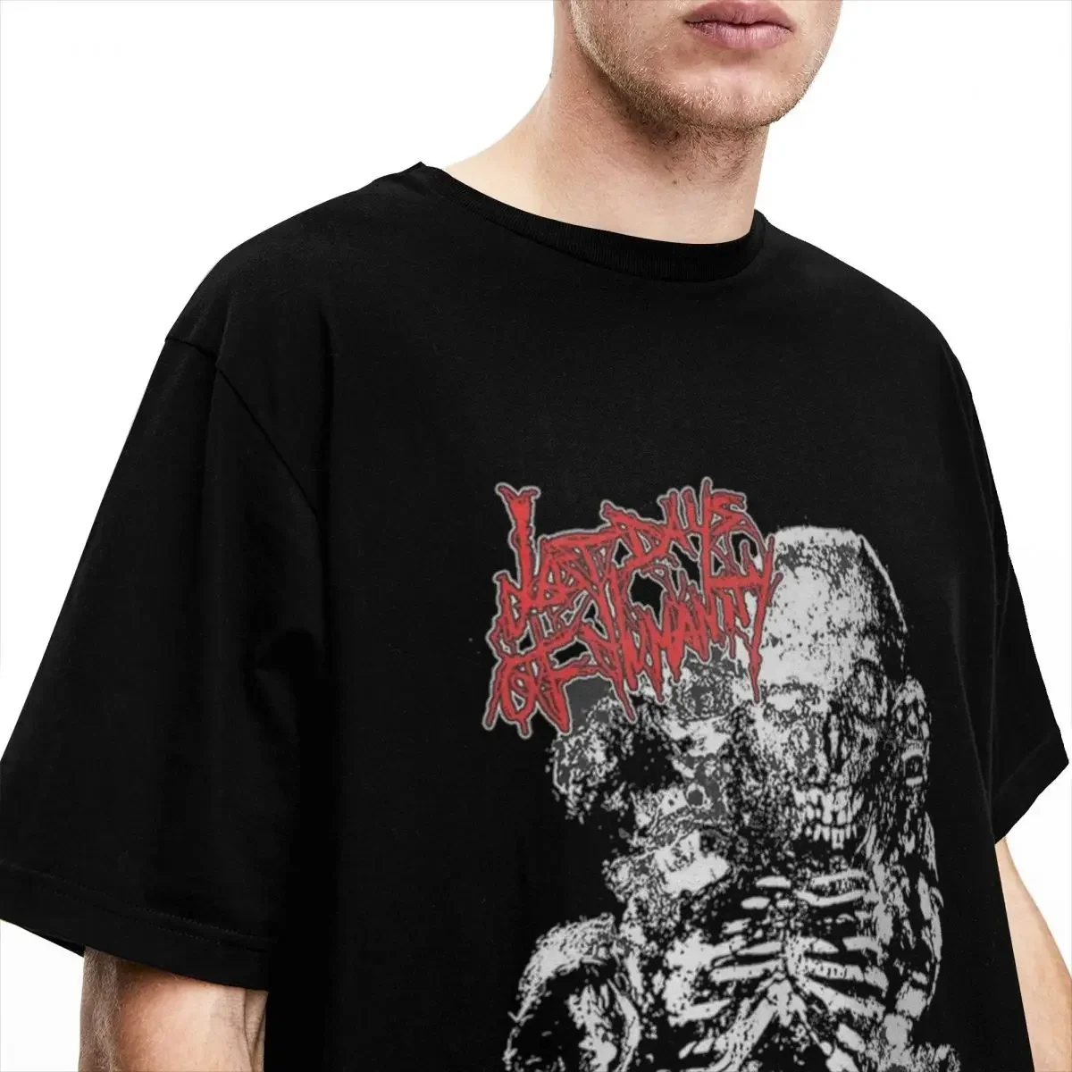 Men Women's Last Days Of Humanity Goregrind Band T-Shirt Stuff Vintage 100% Cotton T Shirt Tee Clothing Summer