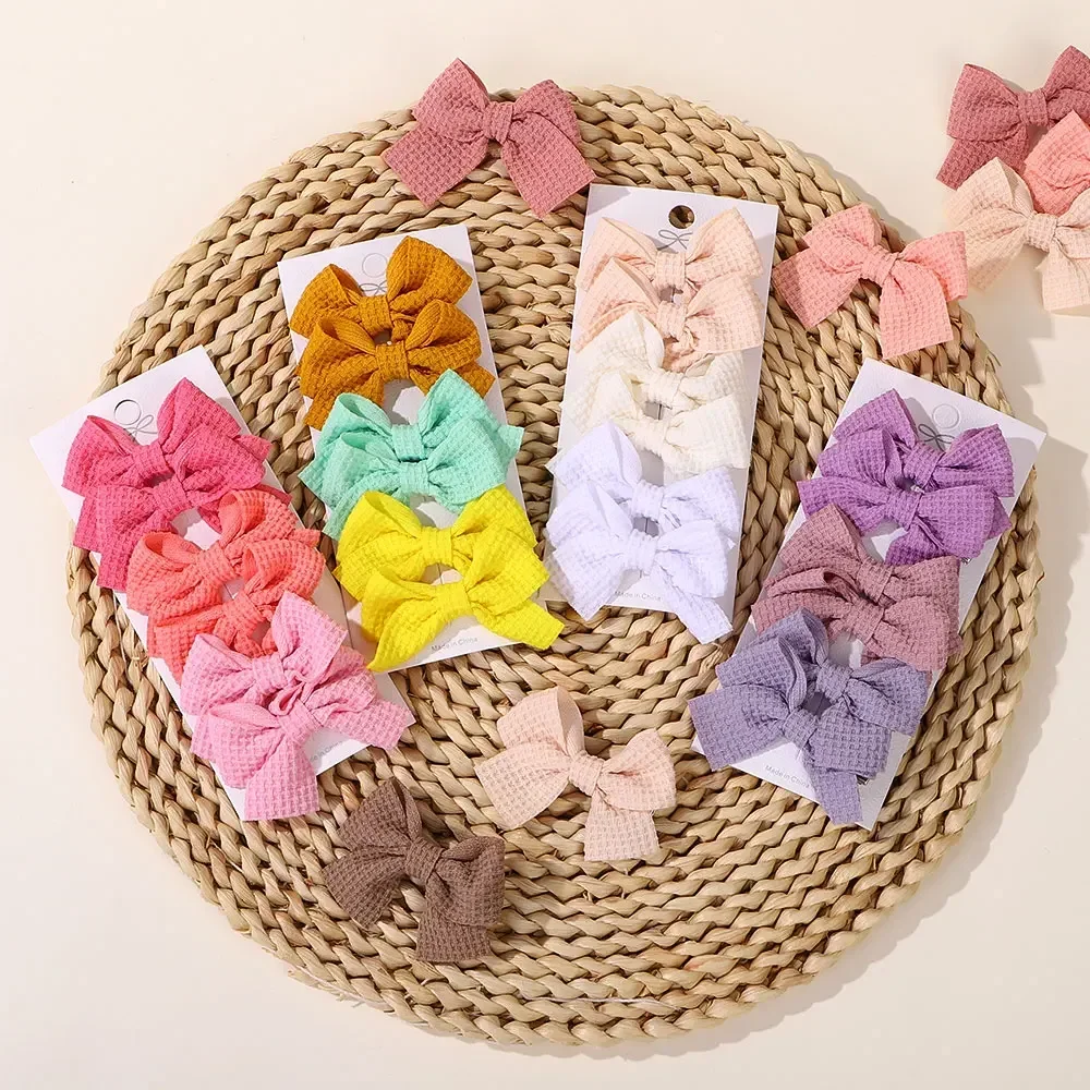 

6Pcs/Set Mini Bows Hairclips Set for Girl Toddler Cheer Bowknot Hair Bangs Hairpin Todller Lovely Babe Hair Accessories Gift