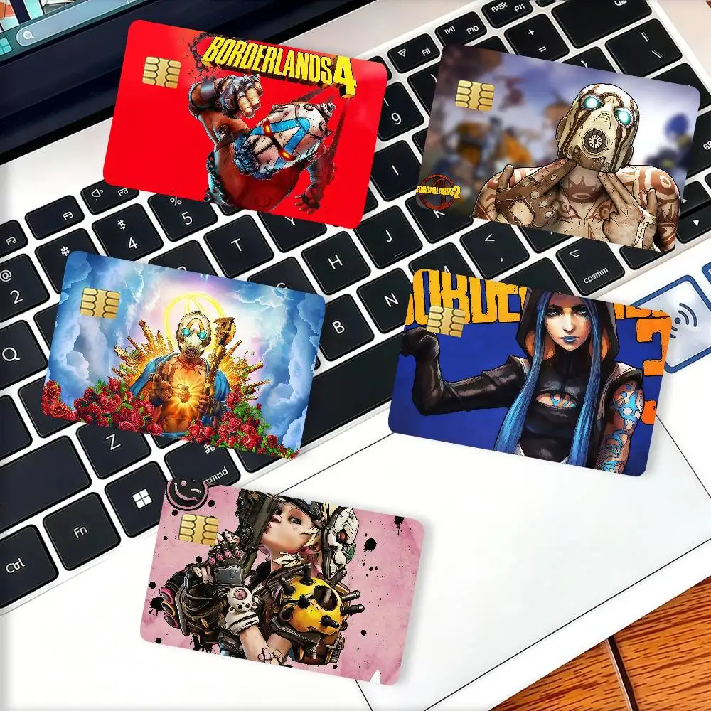 Adventure Game B-BorderlandS Credit Card Decorative Card Stickers Suitable For Bank Cards Metro Transit Anti-scratch Gift 4PCS