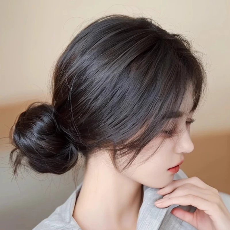 Synthetic Hair Bun Rubber Band Wig Bag Fluffy Natural High Ponytail For Women Hairdressing Styling Tools