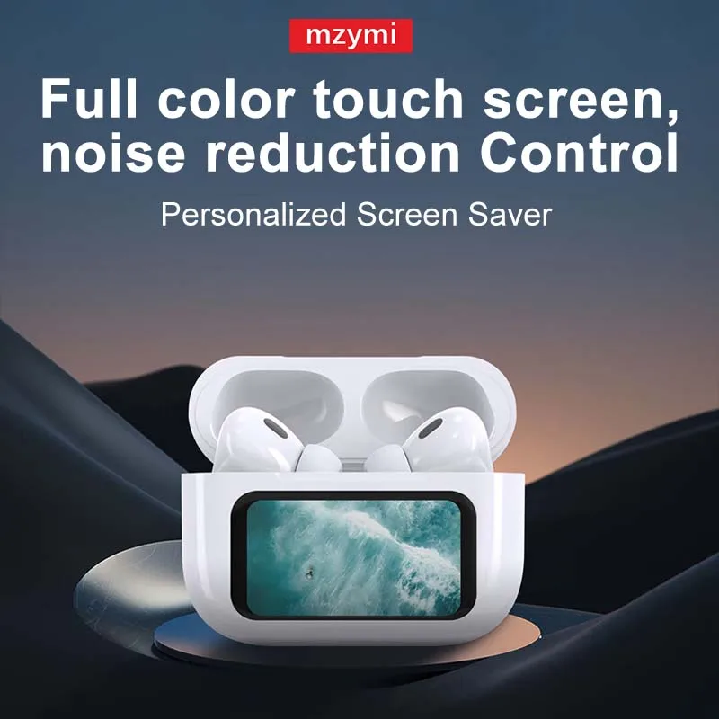 

mzymi Tour pro6 ANC Wireless Earphones LED Screen Noise Cancelling Bluetooth Headphones Earbuds With Mic Headset For Android iOS