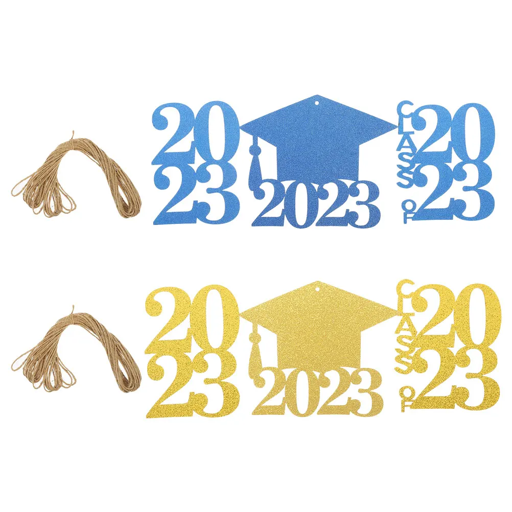 

1 Set Party Labels 2023 Label Decors Flowerpot Decorations Themed Table Party Supplies Graduation Vase Tags Decorative Vase