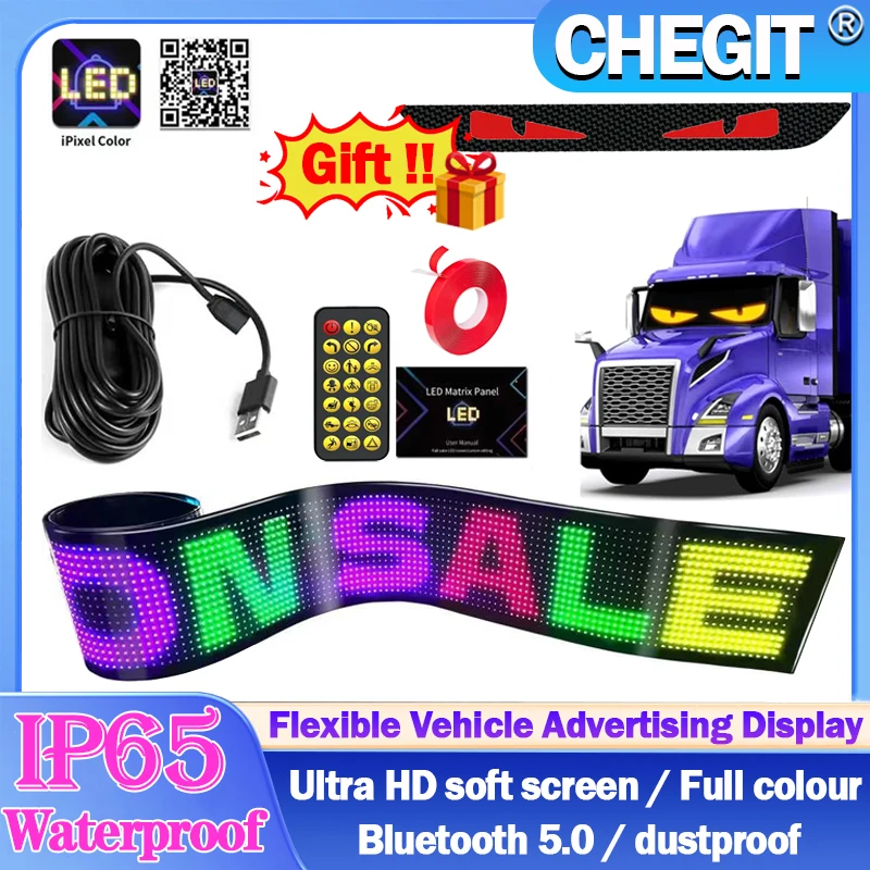 

Devil's Eye Truck Windshield Remote Control Flexible Led Eye Animation Display Smart Scrolling Message Eye Soft LED Sign Board