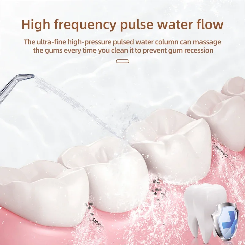 Tooth Cleaner Electric Portable Waterflosser Pick Teeth Cleaning Machine  Floss Oral Irrigator Water Flosser