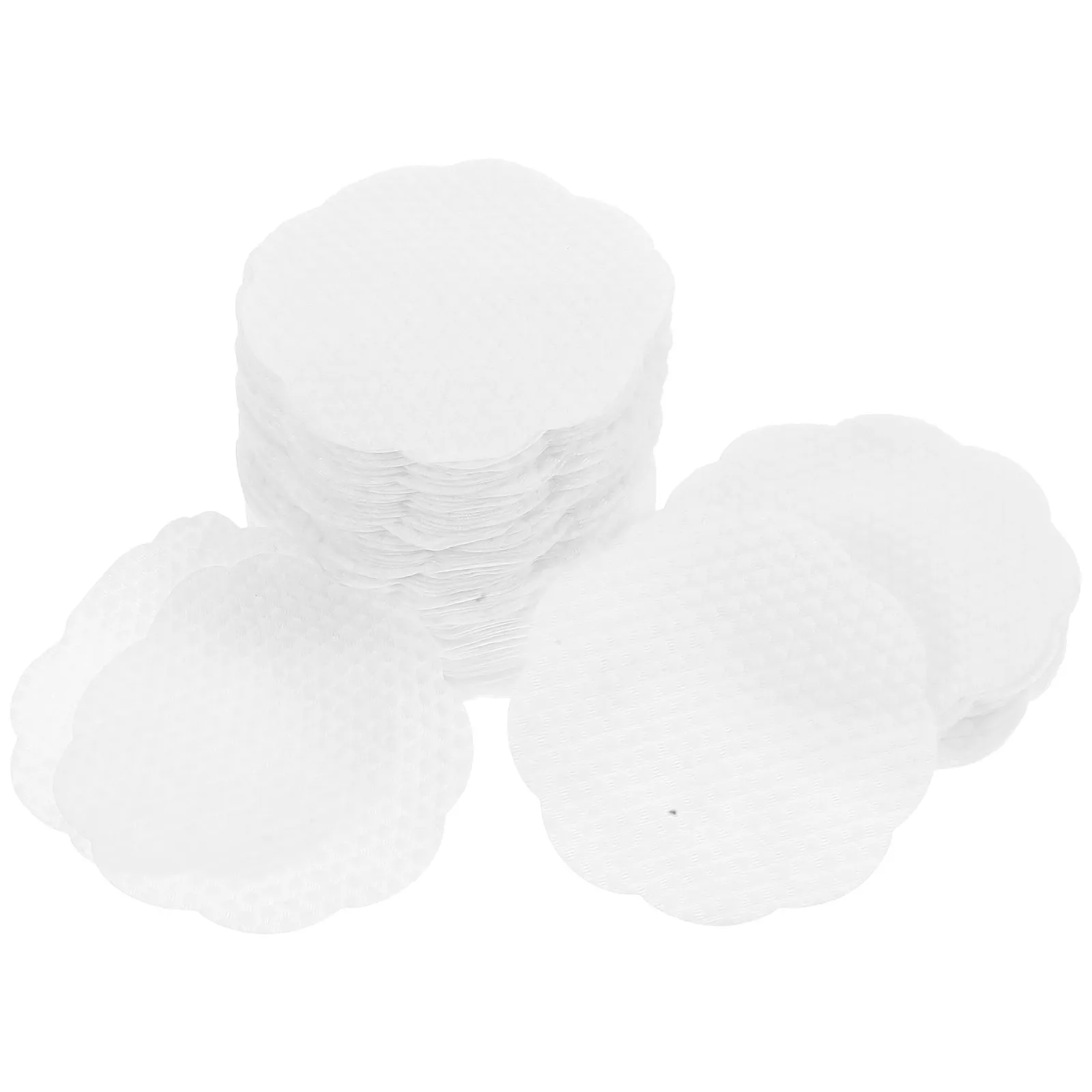 

100 шт. Салфетки для снятия макияжа с цветочным узором, утолщенные, нетканые, для очищения лица, с жемчужной текстурой, нежные, для удаления макияжа с глаз и губ