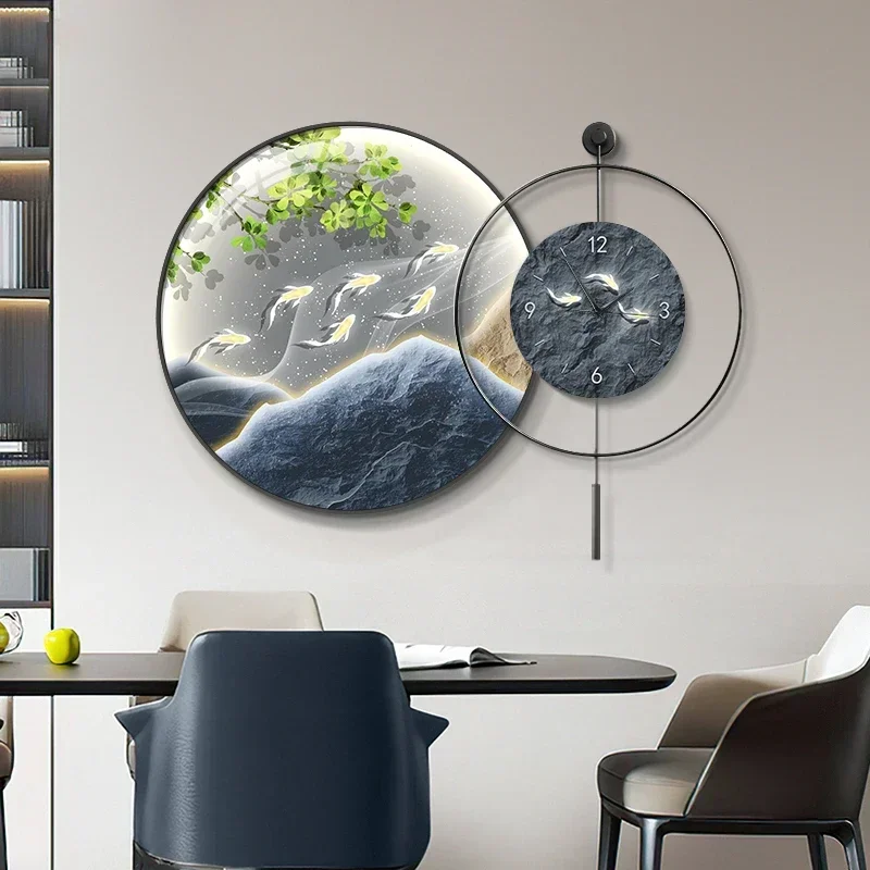 *Mural Hanging Wall Clock Design Living Room Aesthetic Office Wall Clock House Bedroom Modern Relojes De Pared Home Decoration