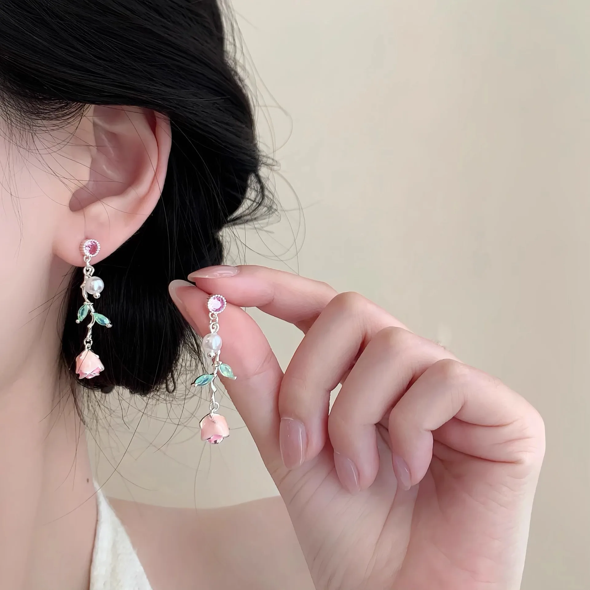 

Ethereal Purple Floral Tassel Earrings: Unique, Sophisticated, and Fresh-Looking Earrings for Women