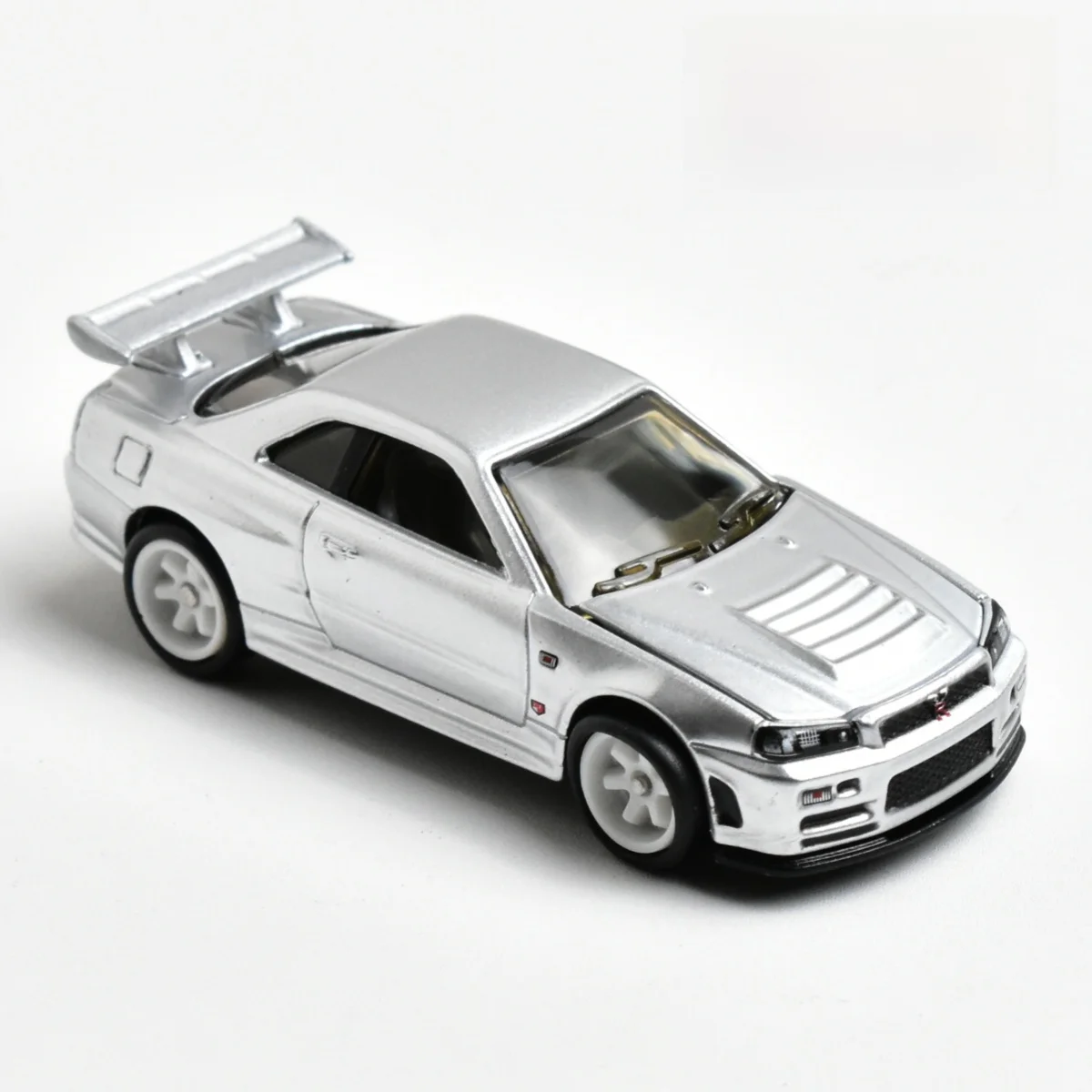 ZZC 64 GTR R34 Alloy Car Model No Side Engine Hood Opening Metal