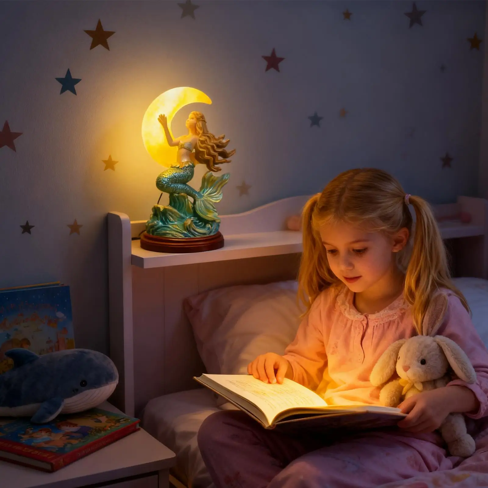 

Mermaid Lamp Decorative Touch-control Mermaid Light Bedroom Decorative Lamp For Bedroom Nursery Home Bedside Entryway Dormitory