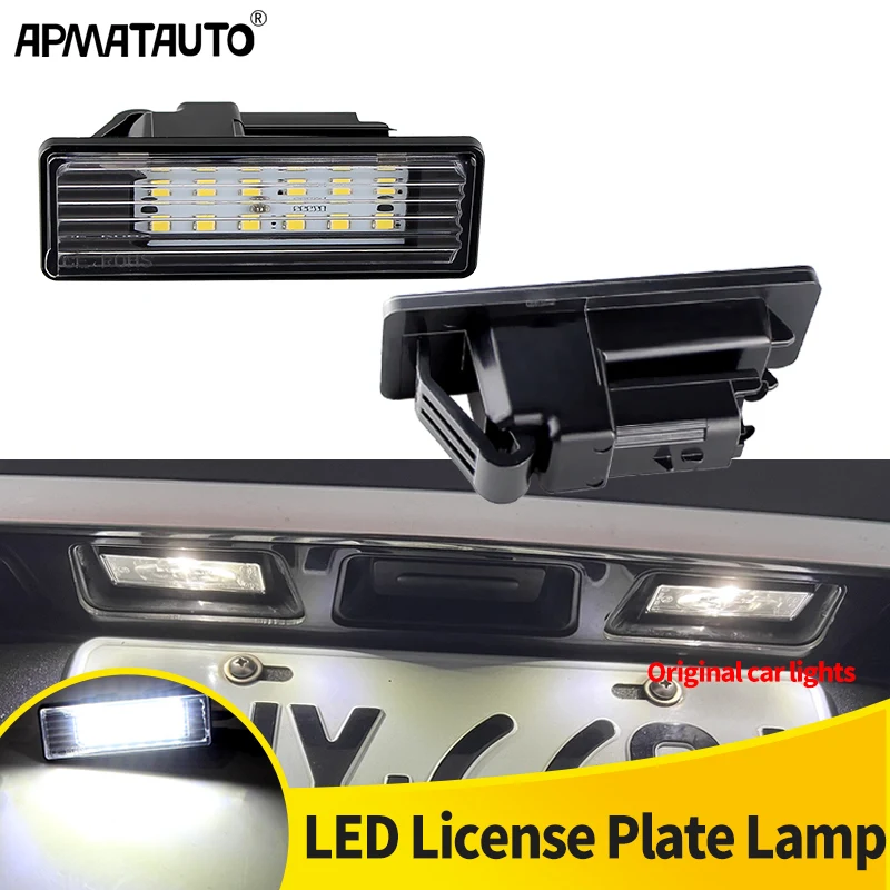 2 قطعة أوم # 9815225980 لبيجو 208 2020-2024,2008 14-2024,301 308 408 3008 508 سيتروين C4 C4L 20-2024 أضواء لوحة ترخيص LED #1