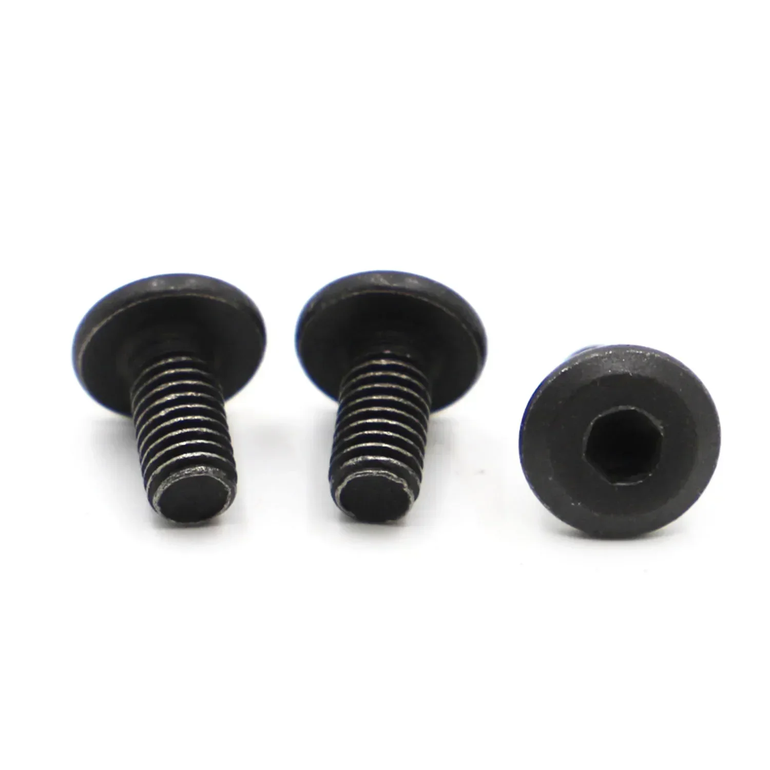 Black Steel M5 M6 M8 Hypotenuse Large Flat Hex Hexagon Socket Head Allen Furniture Rivet Screw Connector Joint Bolt