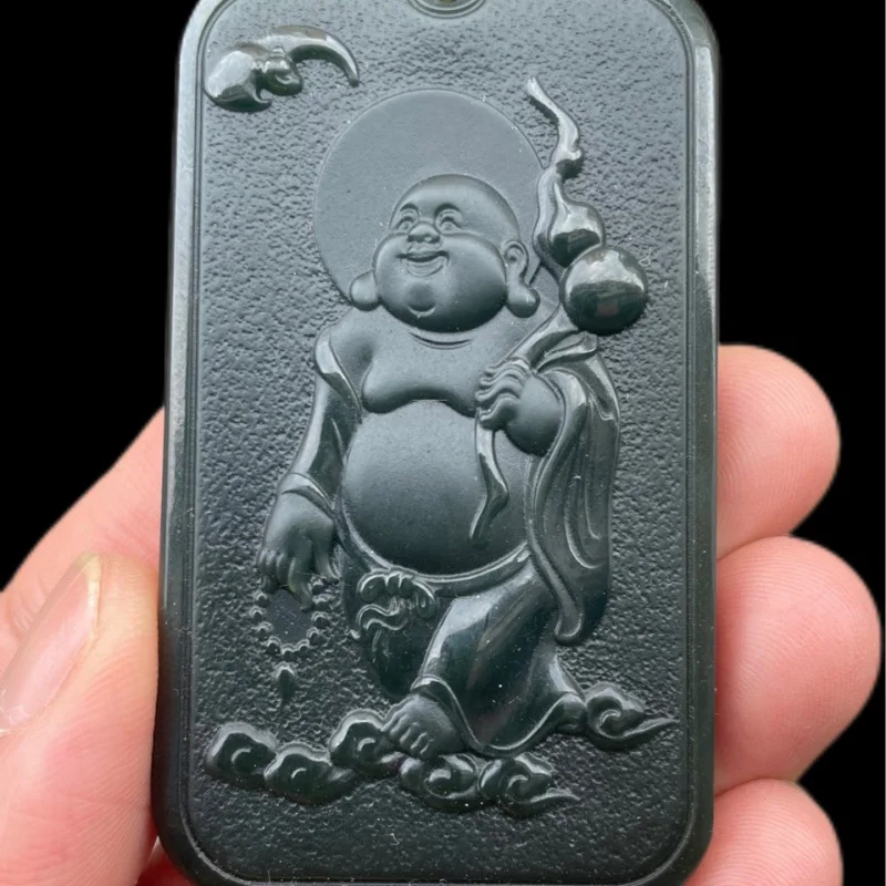 

Мужской кулон Hetian Qingyu Guanyin из высококачественного нефрита Tower Green