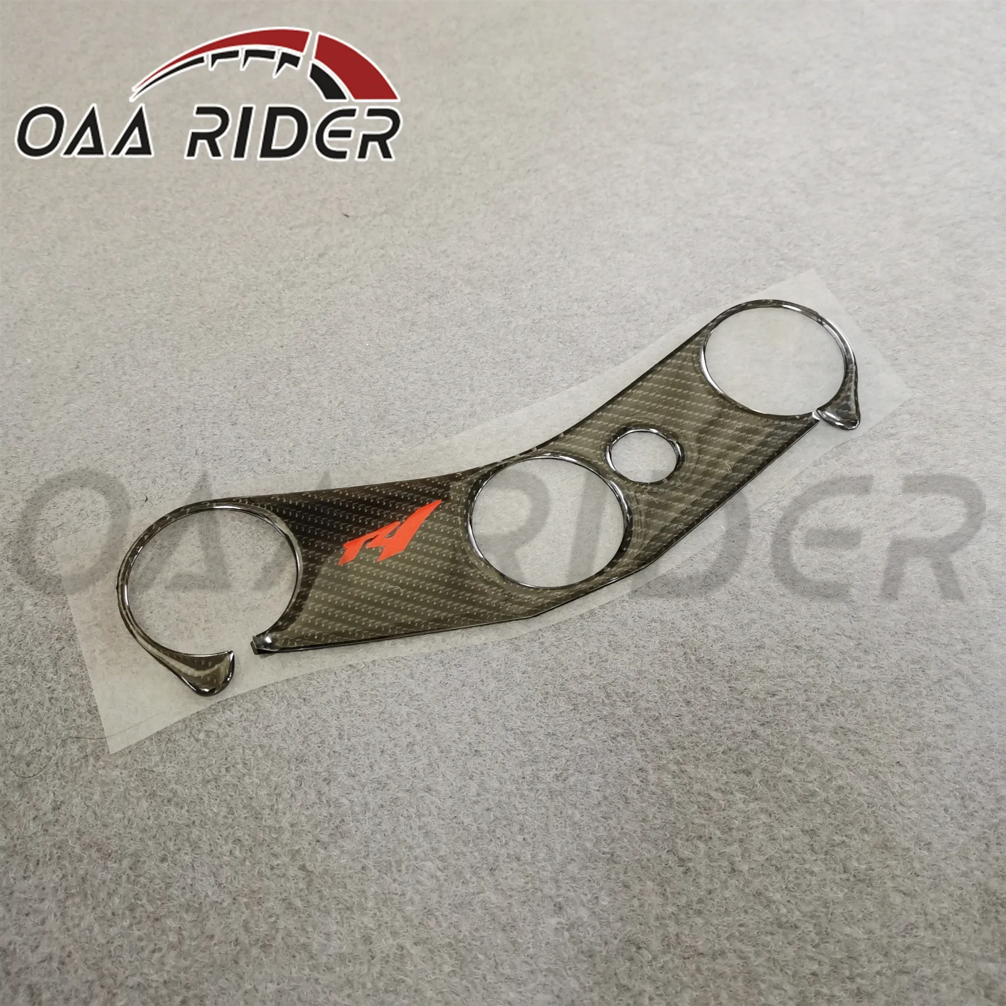 Para Yamaha YZF R1 YZFR1 YZF1000 2002 2003 2004 2005 2006 abrazadera superior de árbol Triple pegatina de yugo frontal superior almohadilla de calcomanía de motocicleta