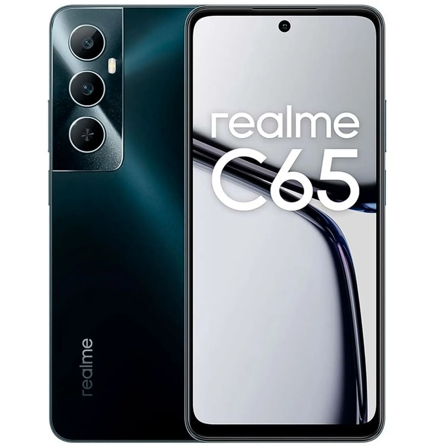 Mobile Phone Smartphone Realme C65 4G 256GB 8GB Ram Versao Global Black Color