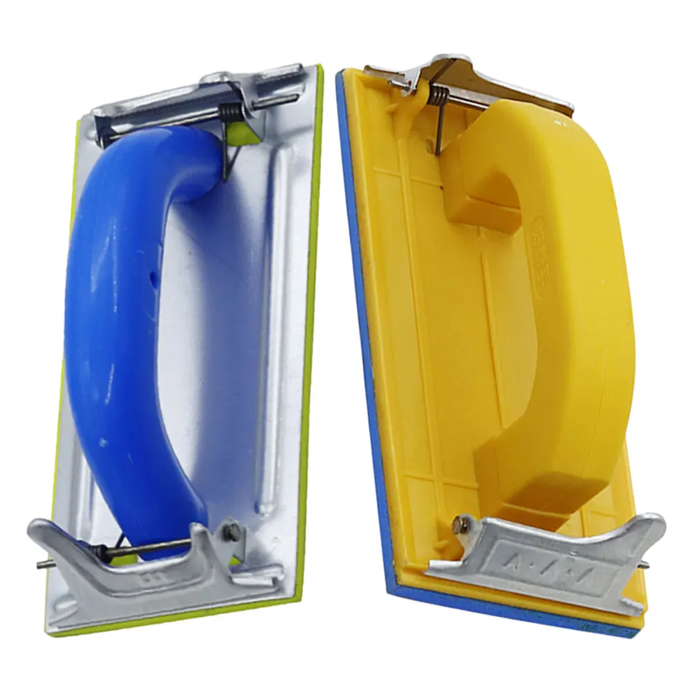 2Pcs Sandpaper Sander Woodworking Tool Manual Holder Hand File Polishing Plastic Drywall Sanding Board Machine Sheets