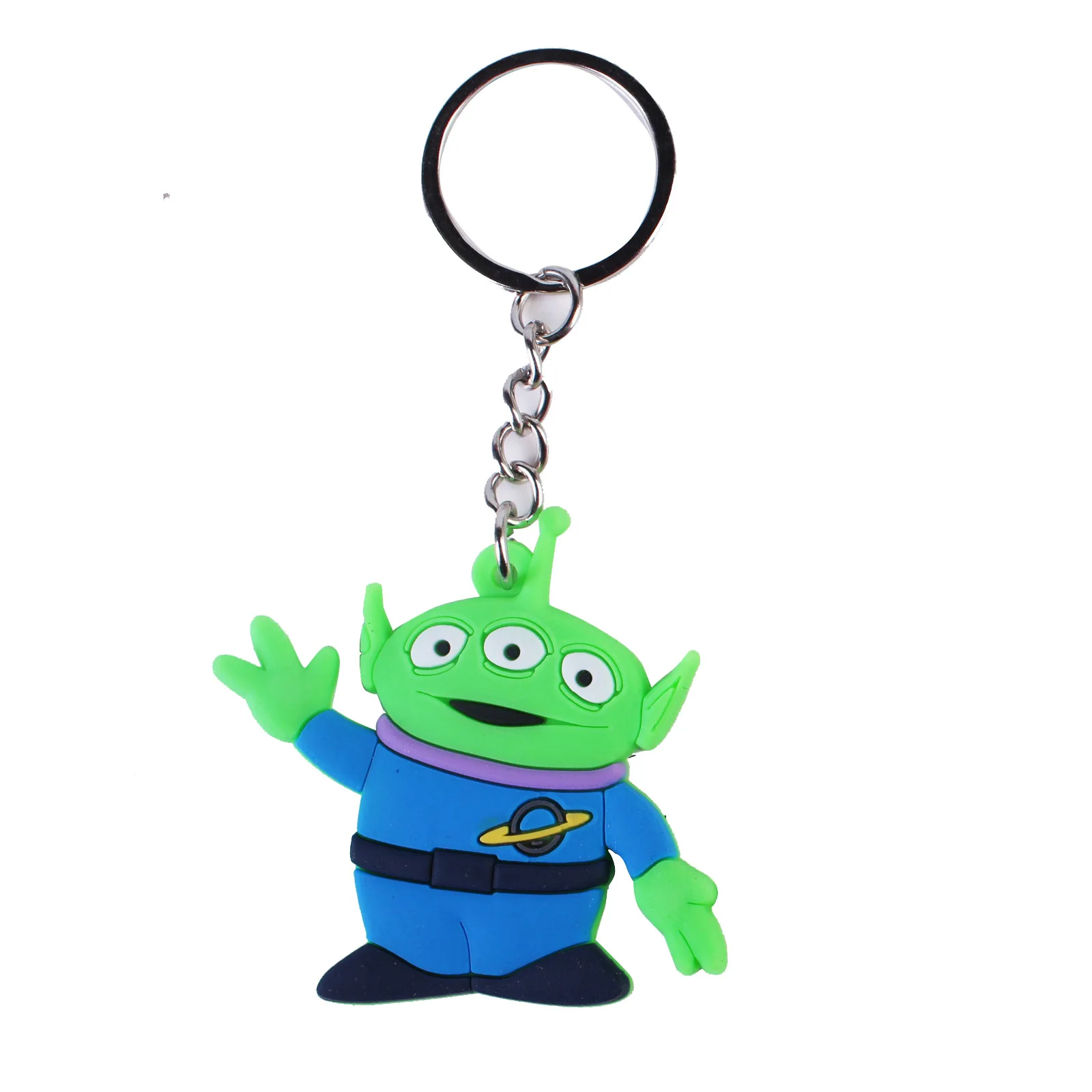 토이 스토리 만화 애니메이션 PVC 인형 자동차 키 체인 펜던트 남성과 여성의 유니버설 장식 제품 액세서리 선물