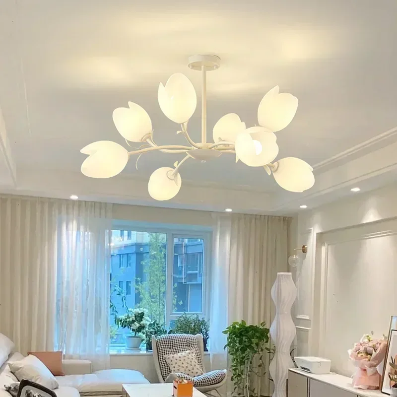 New Design Flower Ceiling Chandeliers LED Ceiling Lamp for Living Room Bedroom Lighting Luminaire Home Decor Indoor Fixtures