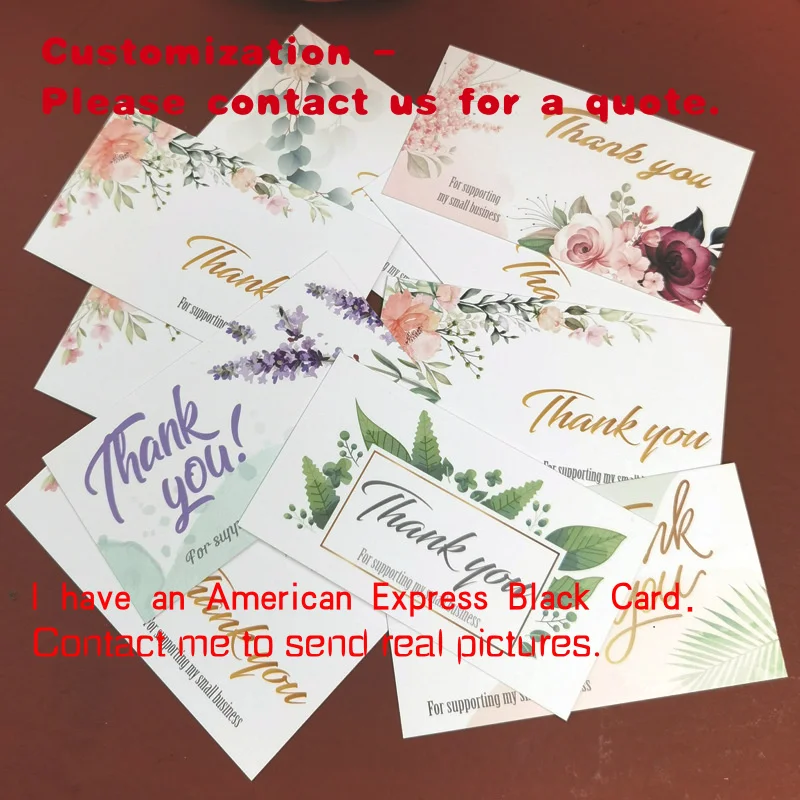 

custom.Custom Size High Quality Coated Paper Printing Business Card Printing / Greeting Card / Thank You Card / Postcard