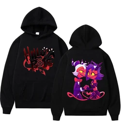 PVD-Sweat à Capuche Imprimé Dessin Animé pour Homme et Femme, Pull Décontracté, Tendance de la Rue, Helluva BodiPrint, American Anime, Mode