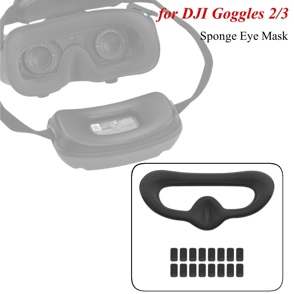 

​ Защитная накладка на визор для очков DJI Goggles 2/3, аксессуар для авиационных очков, маска для глаз, защитная подушка