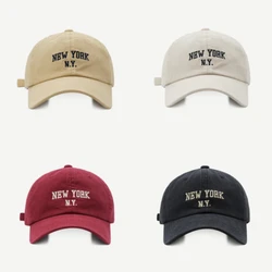 Unisex Fashion New York Baseball Caps Hip Hop Letter Embroidery Snapback Cap for Men Women Soft Top Streetwear Sun Dad Hats