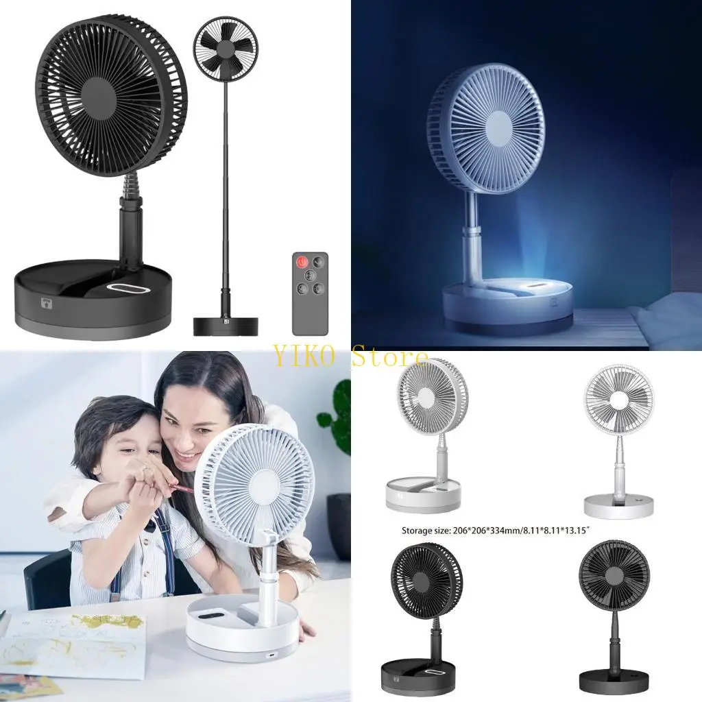 

K32C Foldable Adjustable Height Air Circulator Floor Fan for Outdoor, Room, 4 Speeds