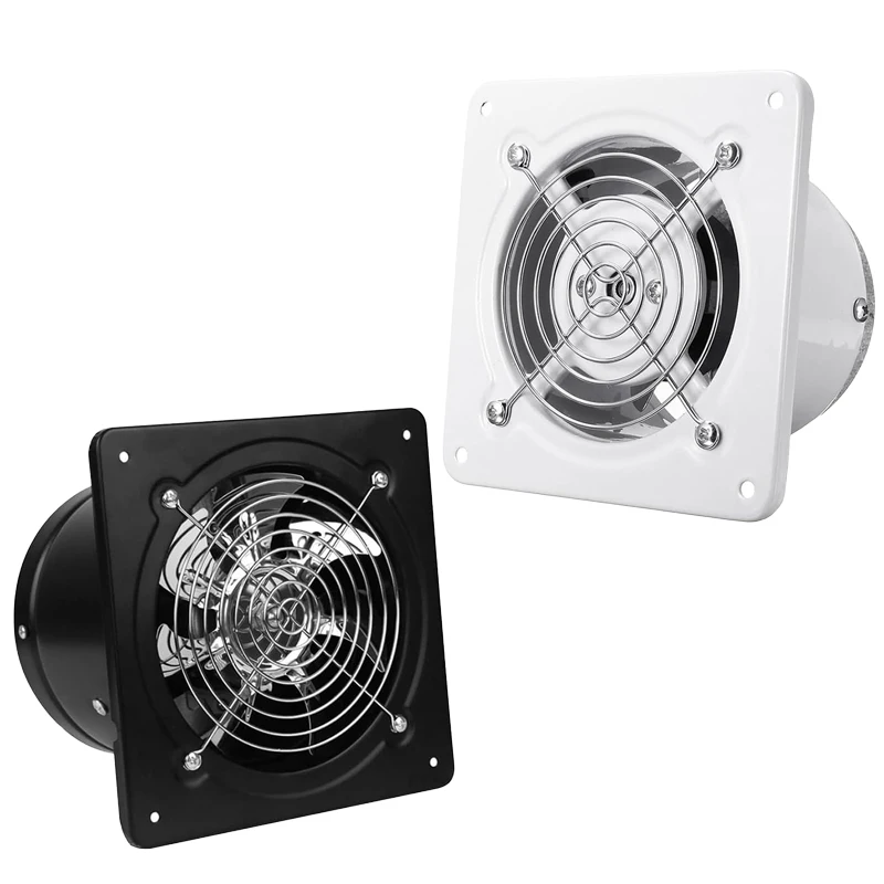 

4-дюймовый вытяжной вентилятор, металлический железный вытяжной вентилятор, бесшумный с обратным клапаном с защитой от обратного потока, оконные и настенные вентиляторы