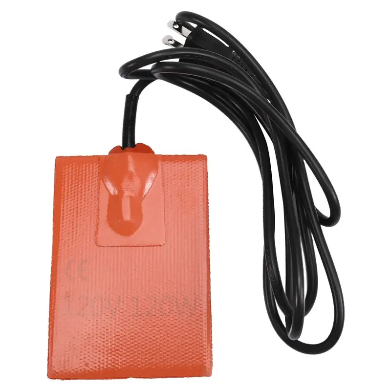 

120V Car Engine Oil Tank Waterproof Heater Pad Universal Fuel Tank Water Tank Silicone Heating Mat Warming US Plug